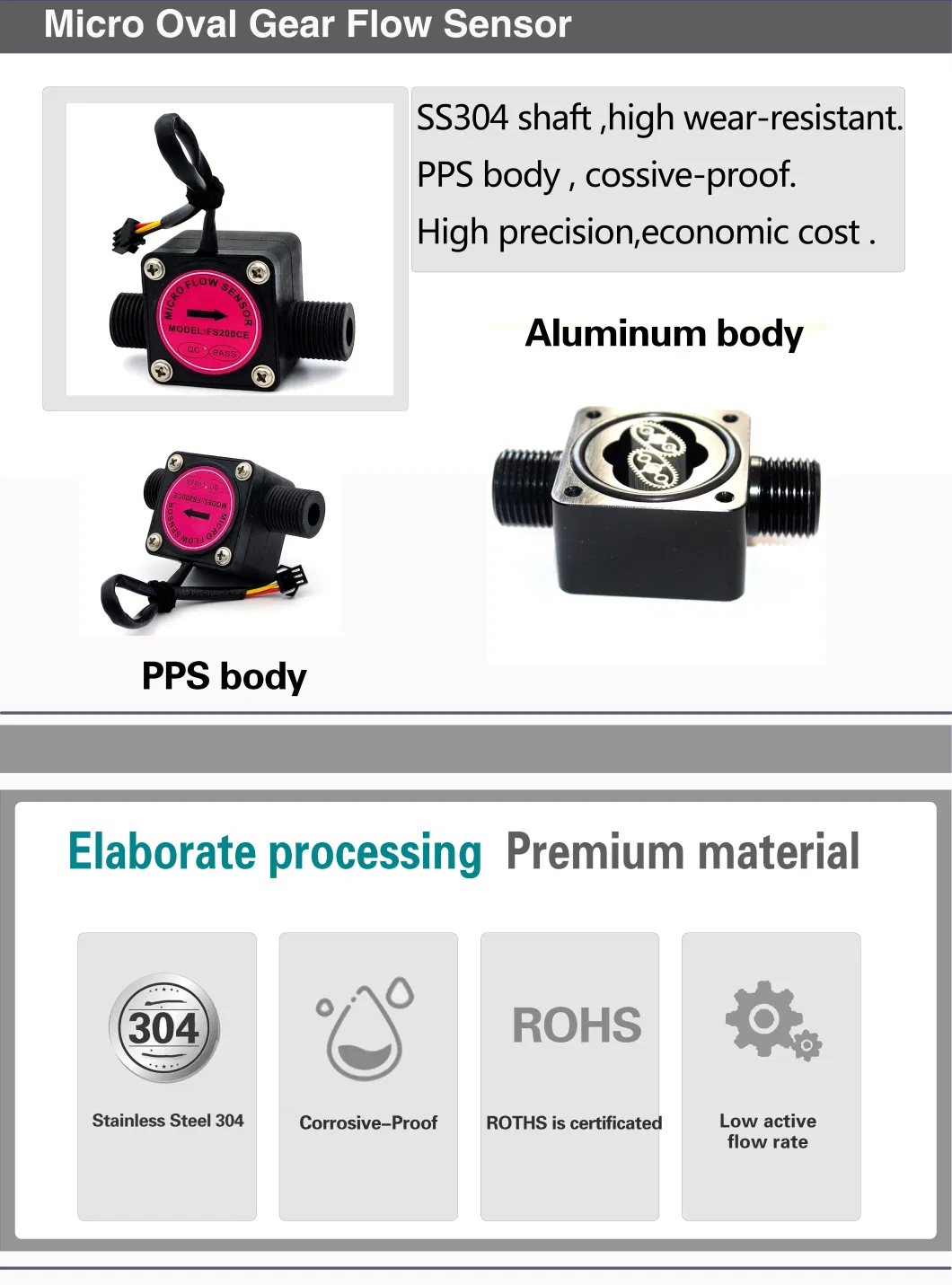 Micro Oval Gear Flow Meter, Milk Flow Meter, 5% off