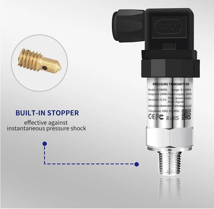 4-20mA 0-10V Output Analog Pressure Transmitter RS485 for Water Gas Oil Fuel Tank Measurement