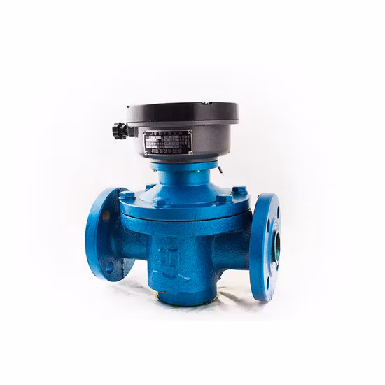 工場出荷時の価格 3 インチパイプ高粘度オーバルギア流量計ディーゼル油用